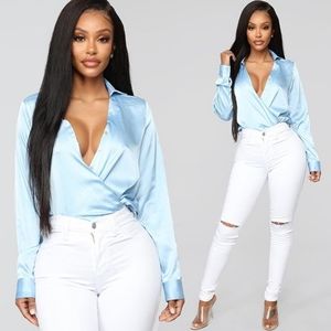 White Slit Knee High Waisted Jeans